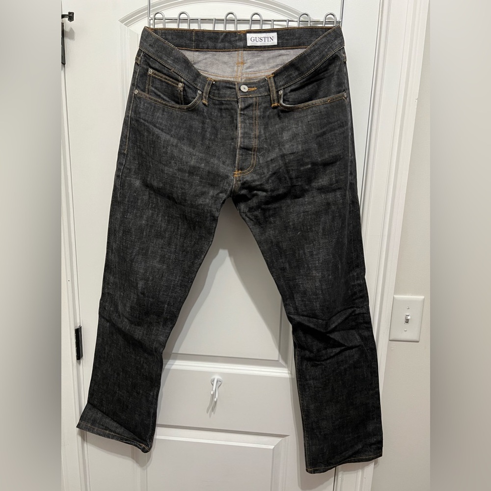 Gustin 36x30 Straight Cut Charcoal Jeans Made in USA